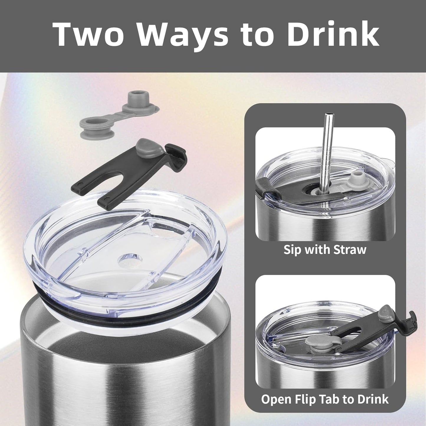 MEZMUT 20oz Coffee Tumbler with Lid and Straw Double Wall Vacuum Insulated Cup Stainless Steel Travel Mugs Insulated for Hot and Cold Leakproof Powder Coated Tumbler for Indoor and Outdoor