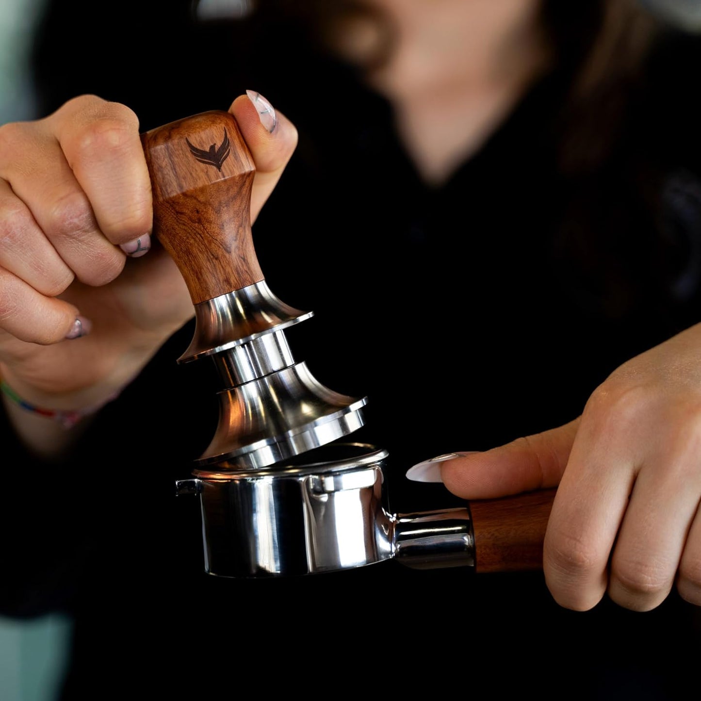 51mm Espresso Accessories Kit, Spring Loaded Calibrated Tamper, Stainless Steel Needle WDT Tool Dosing Funnel and Puck Screen Set Fits Espresso Coffee Machines and 51 mm Portafilters