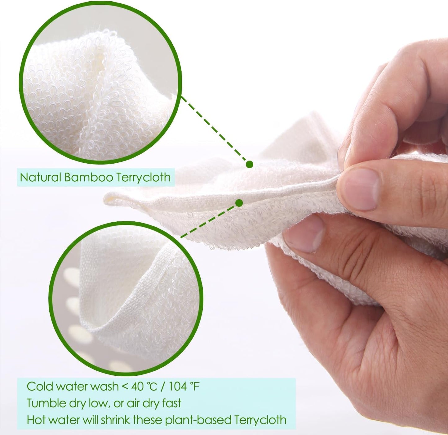 Dish Cloths 6 Pack, 10x14 inch Small Kitchen Washcloths for Washing Dishes, Lint Free Fast Dry Reusable Cleaning Cloth, Ultra Soft & Scratch Free Terry Dish Rag, Easy to Rinse Multicolor Dishcloths