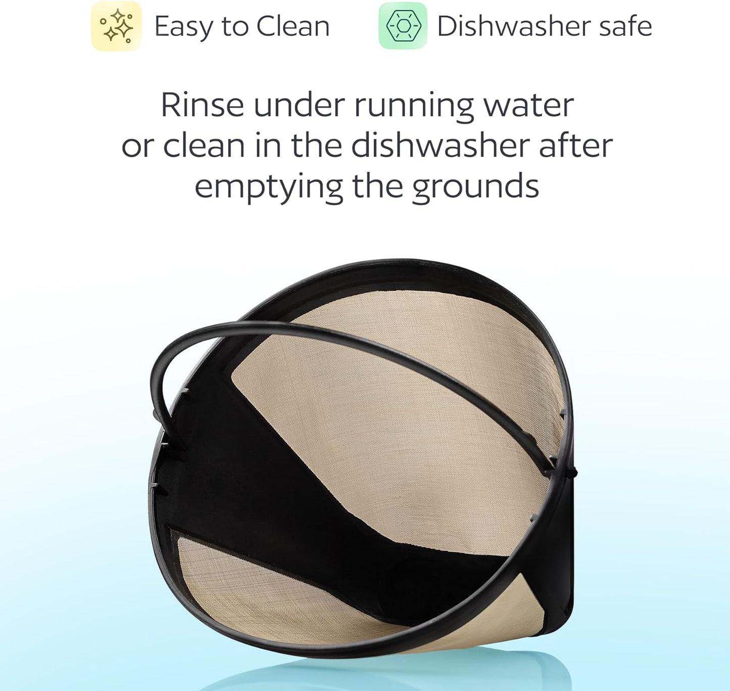 GoodCups 2-Pack Reusable #4 Cone Coffee Filters for Cuisinart 10–14 Cup Brewers (DCC-3200, DCC-1200, DCC-3400) & Ninja Coffee Makers, Stainless Steel Mesh, Permanent, Dishwasher-Safe