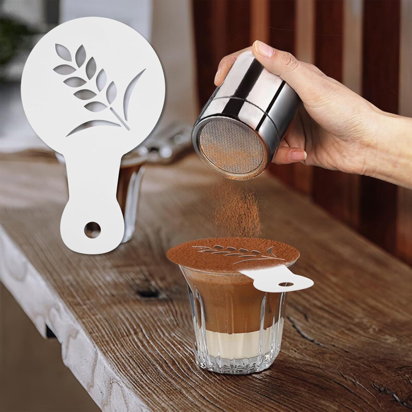 25Pcs Coffee Decorating Stencils, Reusable Cookie Cake Latte Art Stencils Templates Mold Tools, Magnoloran Foam Barista Templates for Decorating Oatmeal Cupcake Cake Cappuccino Mousse Hot Chocolate