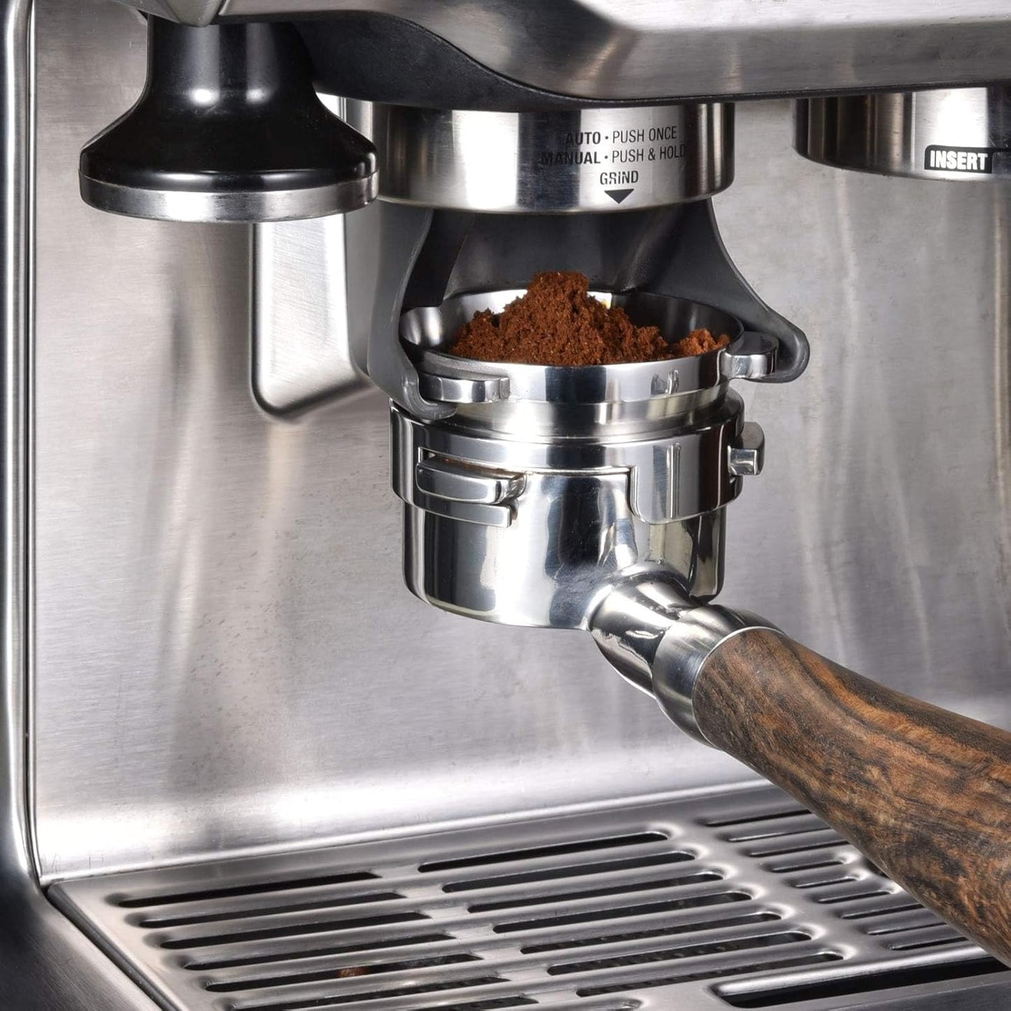 Hands-Free Dosing Funnel, MATOW 54mm Dosing Funnel with Grinder Trigger Compatible with Breville 54mm Portafilters