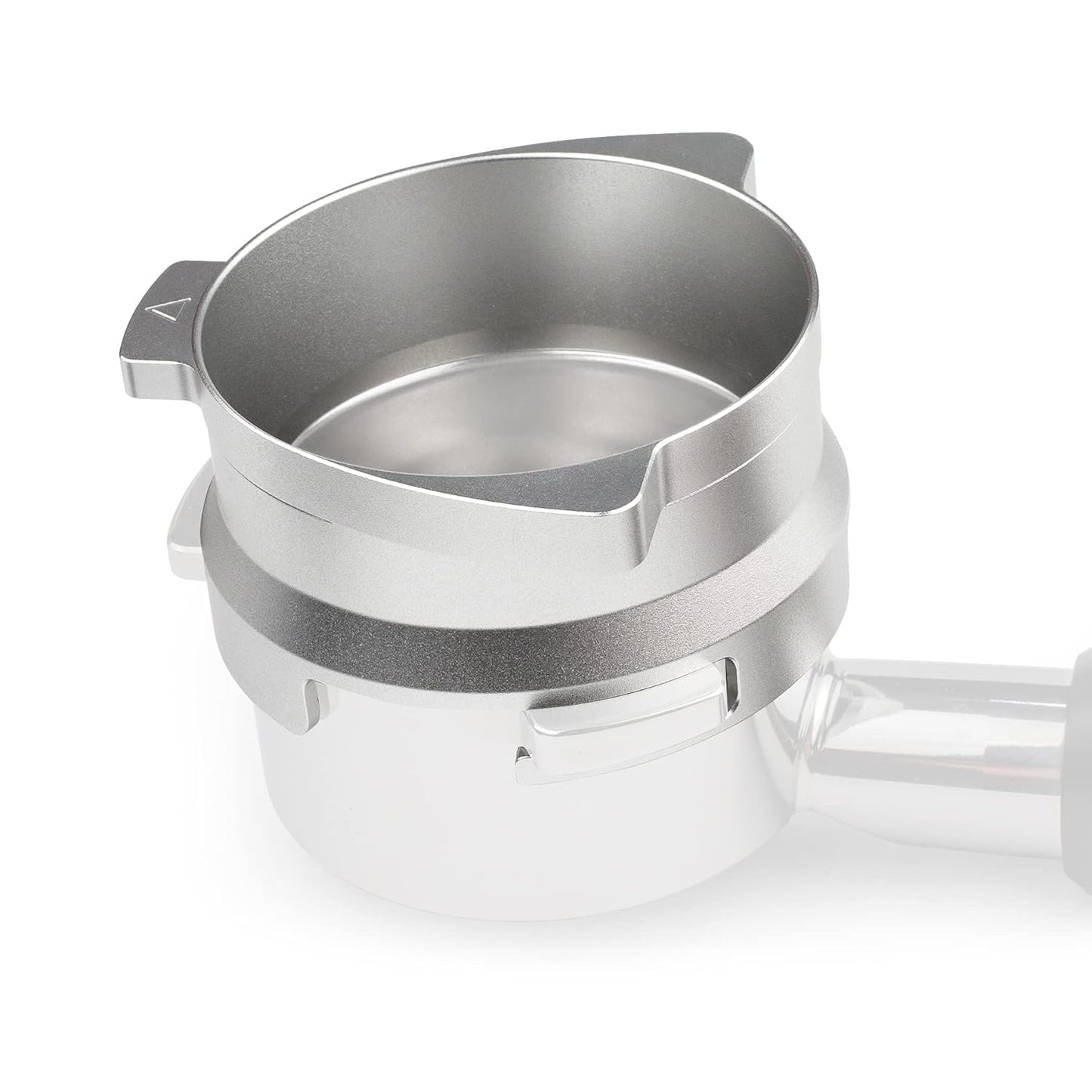 FIRJOY 54mm Espresso Dosing Funnel for Breville Barista Portafilters (Aluminum Alloy-Silver)