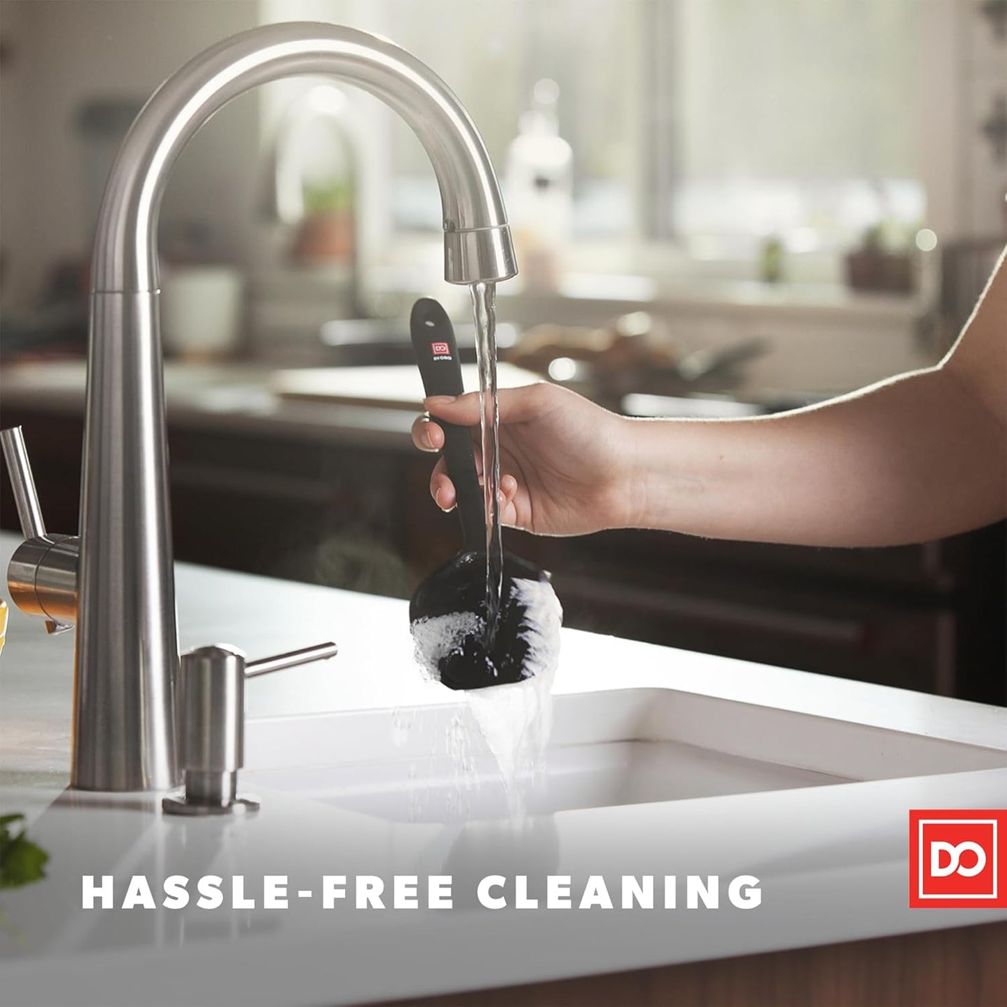 DI ORO Silicone Turner Spatula Set - Kitchen Spatulas for Nonstick Cookware - Cooking Utensils for Flipping Eggs & Pancakes - 600°F Heat-Resistant BPA Free Turners - Dishwasher Safe (4pc, Black)