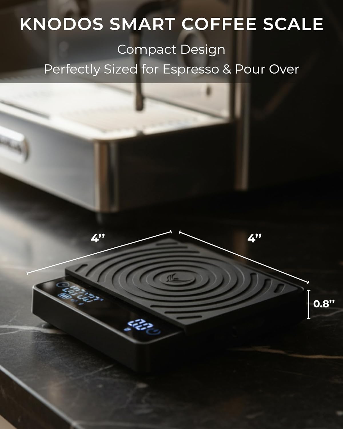 54mm Breville Coffee Tamper Set – Rosewood Tamping Station, Calibrated Tamper, Distribution Tool, Bottomless Portafilter & Digital Espresso Scale