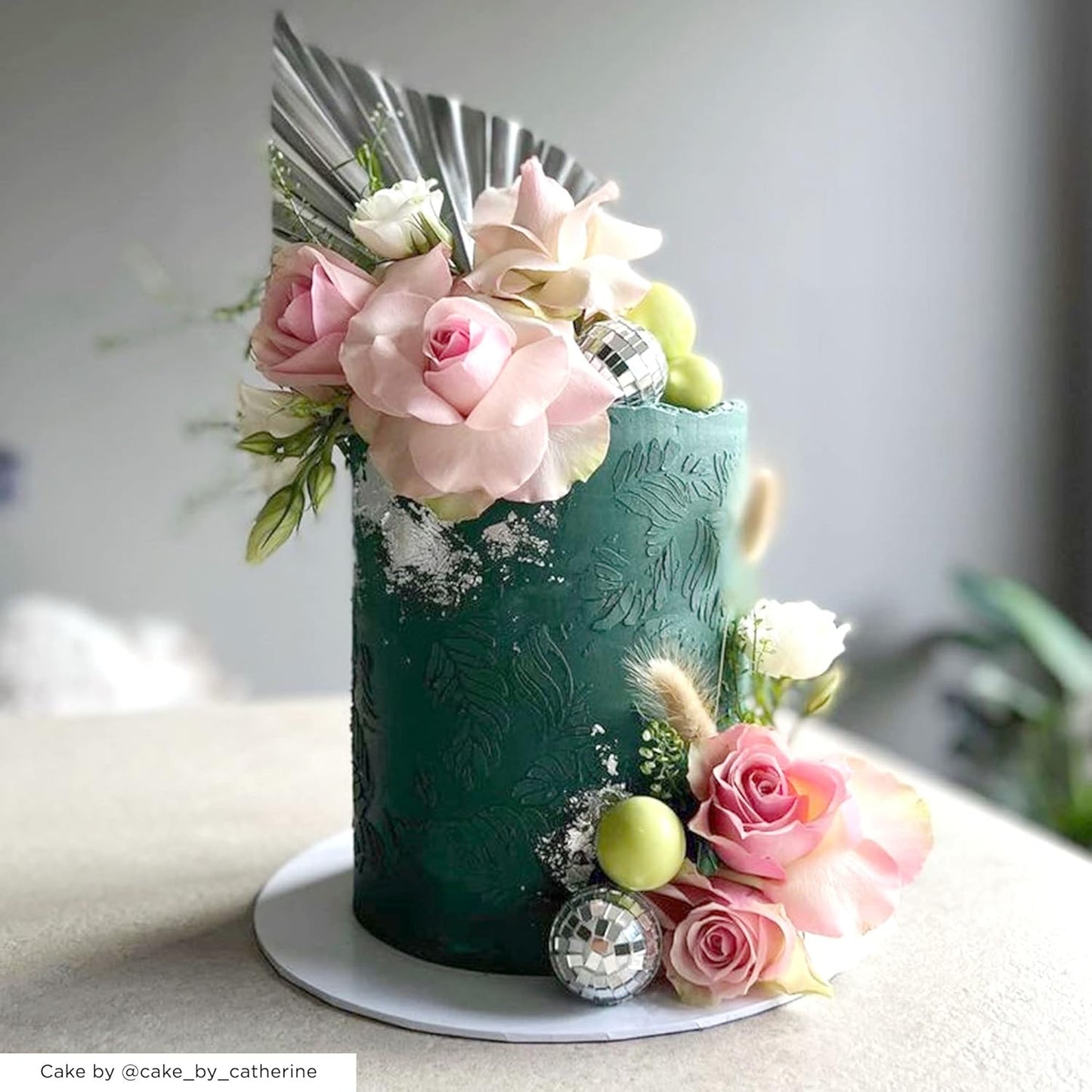 Large Cake Decorating Stencil (Merida) Falling Leaves Pattern