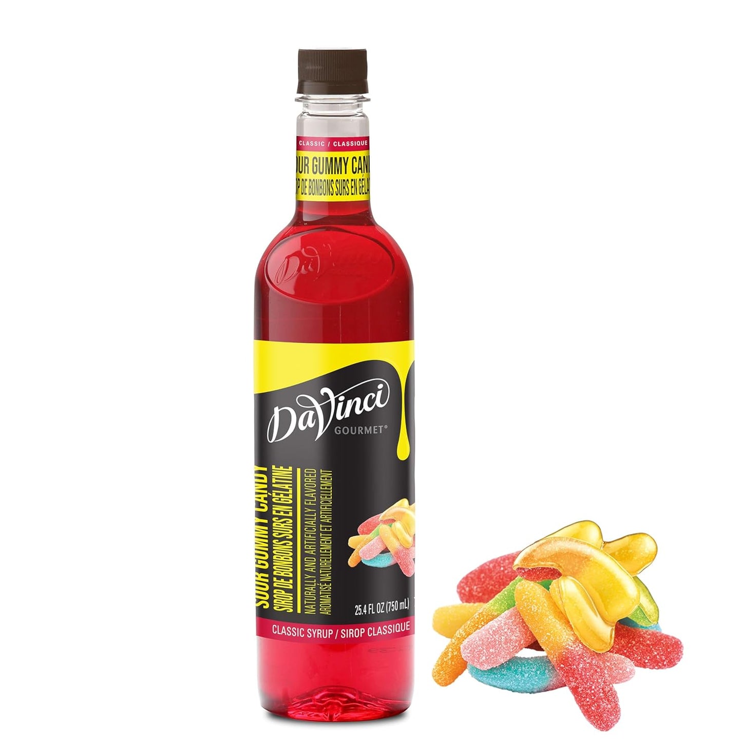 DaVinci Gourmet Sour Gummy Syrup, 25.4 Fluid Ounces (Pack of 1)