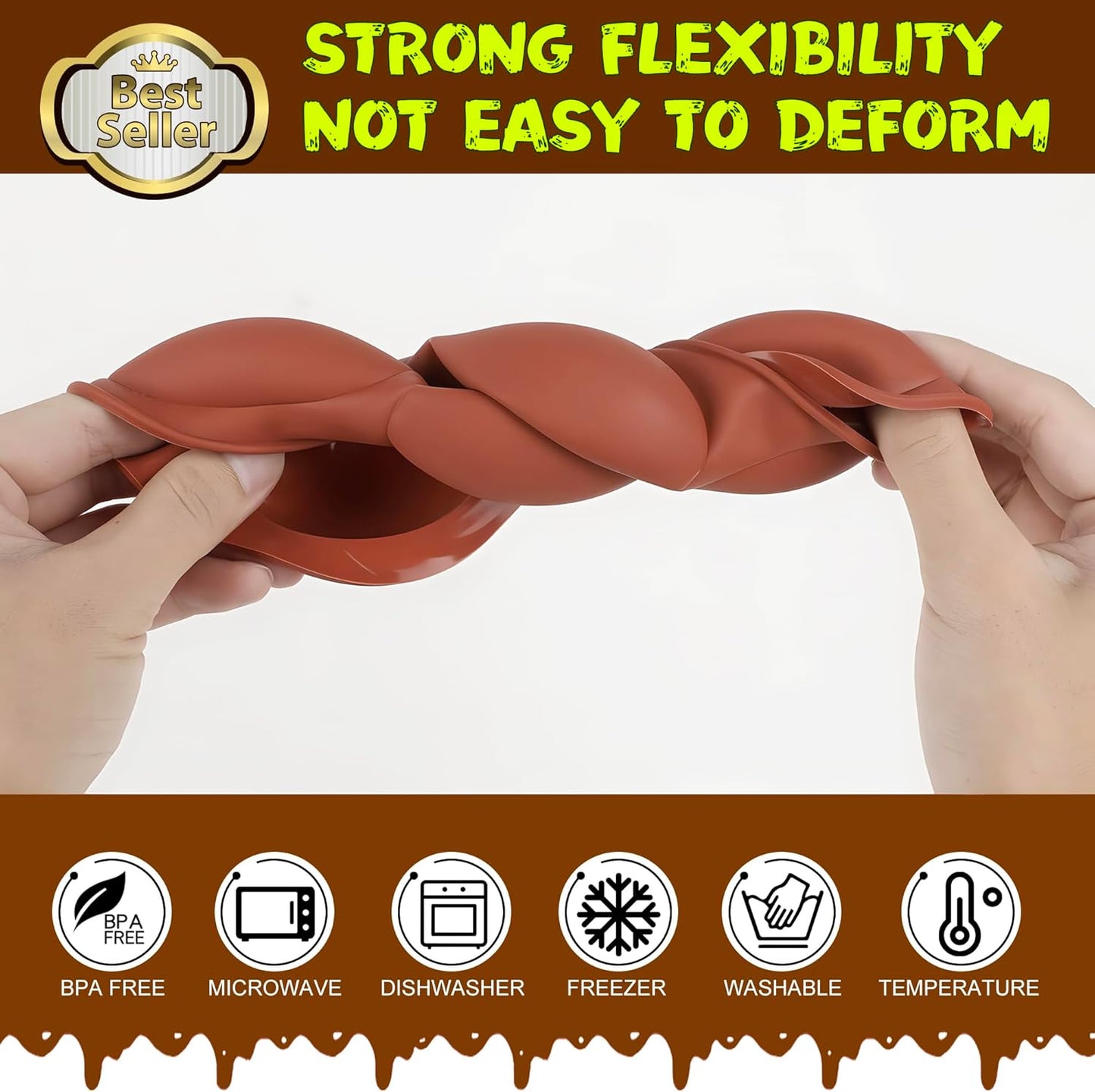 4 PCS Silicone Hot Chocolate Bomb Mold Medium Semi Sphere Silicone Mold, 2 Packs Half Sphere Silicone Baking Molds for Making Chocolate, Cake, Jelly, Dome Mousse -Diameter 2 inch