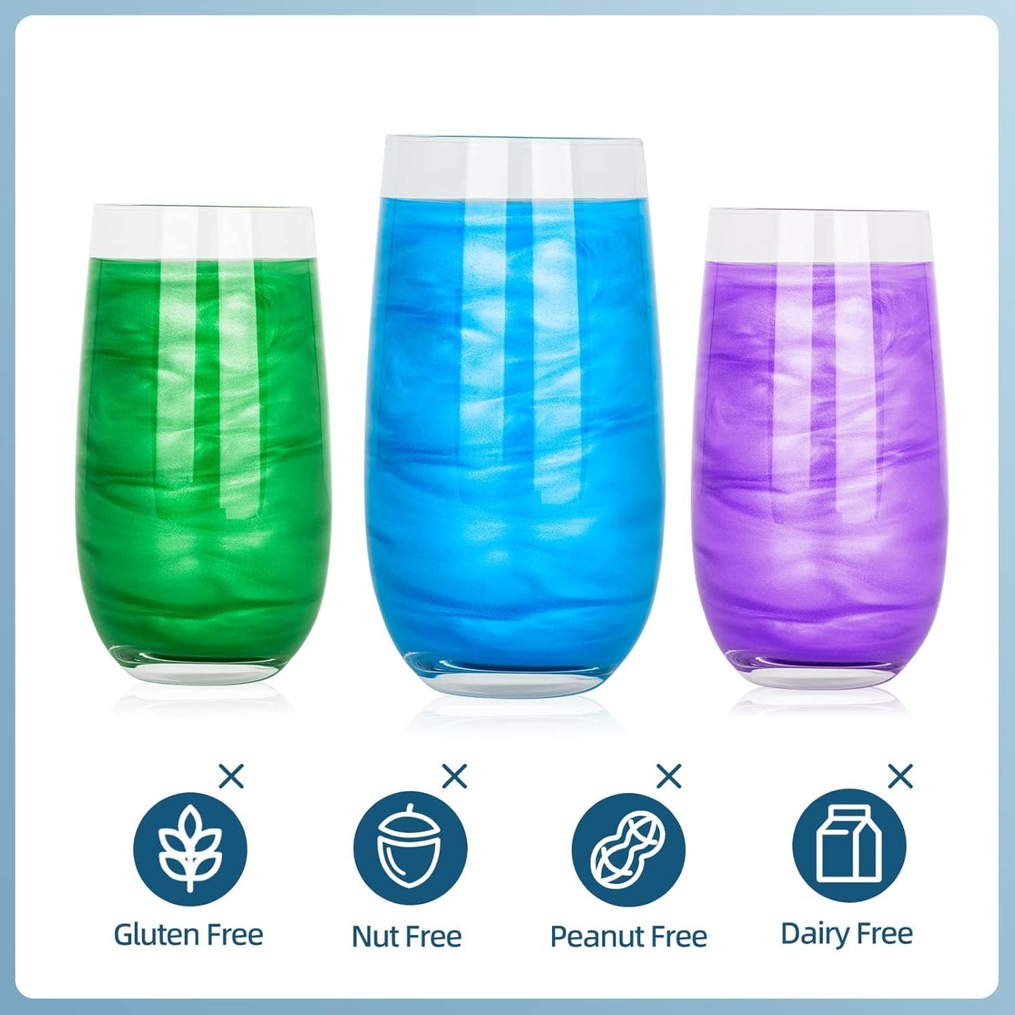 Edible Glitter - 1oz Luster Dust Edible Food Grade Glitter for Cocktail, Cake Decorating, Baking, Drinks - Shimmer Dust Powder, Metallic Food Coloring Powder for Icing, Fondant, Candy, Cookie (Purple)