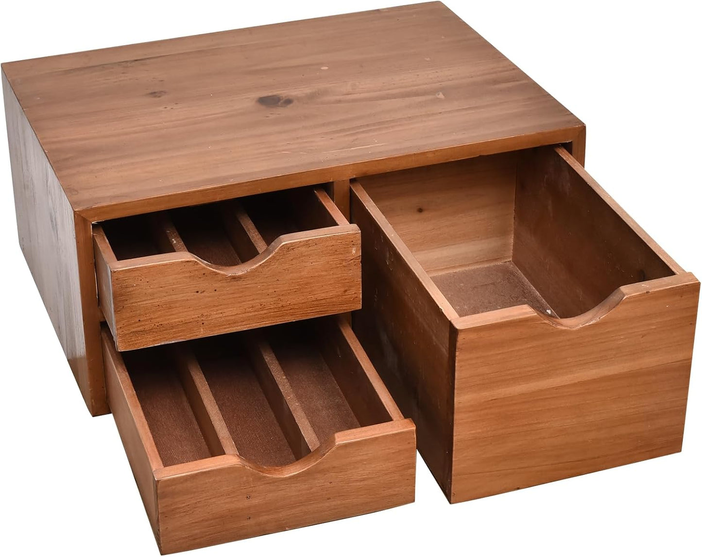 SwallowLiving Versatile Wooden Storage Drawer for Coffee Capsules - Multi-Functional Kitchen and Desk Organizer - Ideal for K-Cup Coffee Pods and Counter Organization