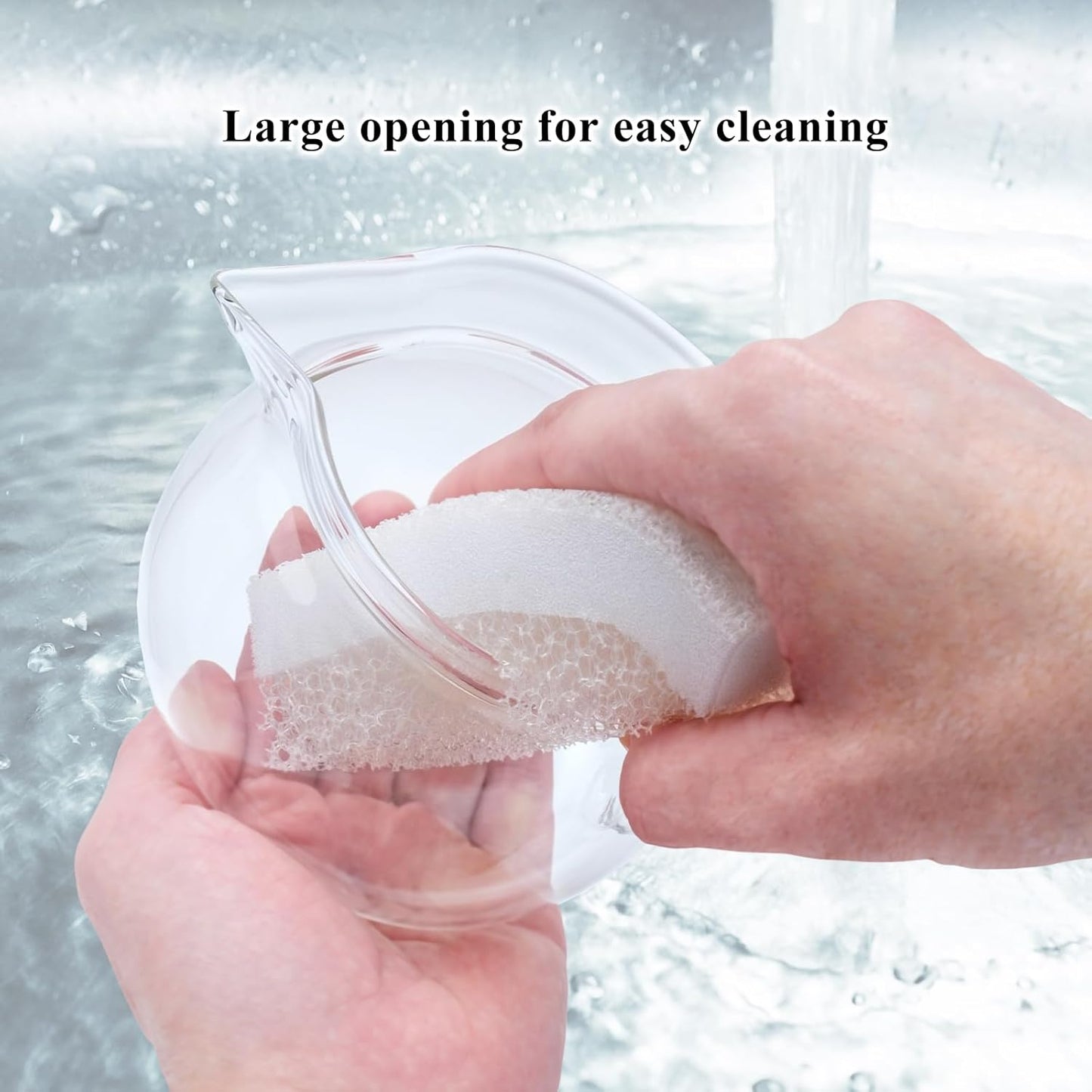 Heatproof Glass Teapot 13.5 fl (400 ml) with Removable Ceramic Infuser strainer Ha-Pot Made in Japan (Green)