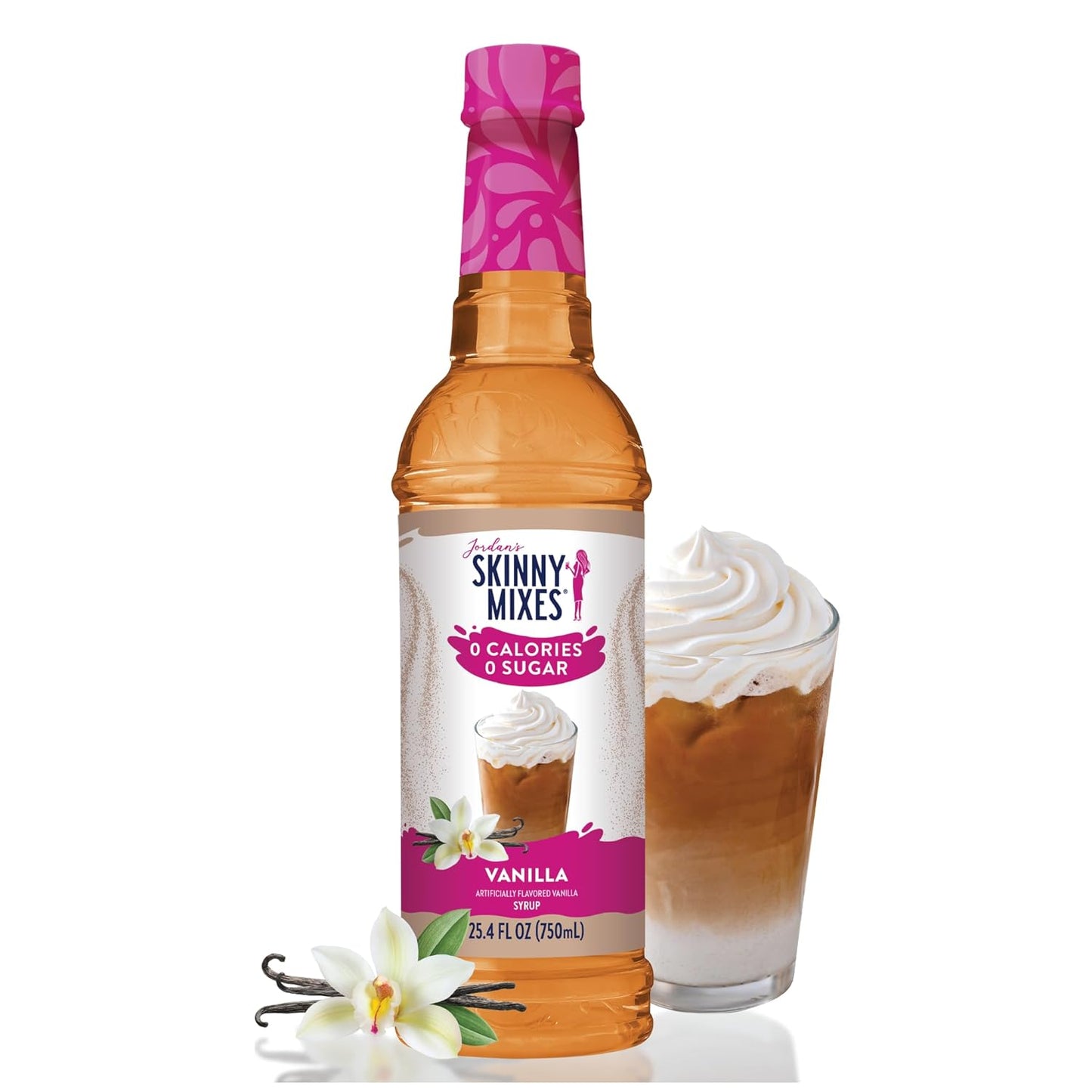 Jordan's Skinny Syrup Sugar-Free, Vanilla, 25.4 Ounce