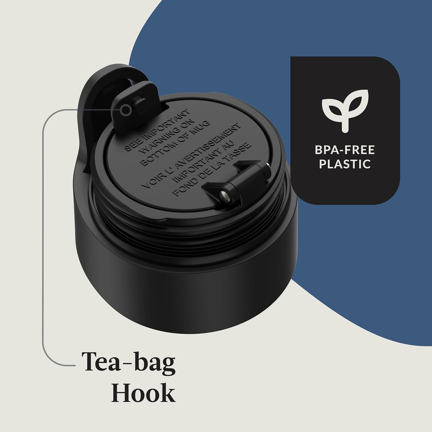 Contigo AUTOSEAL West Loop Vacuum-Insulated Stainless Steel Travel Mug with Easy-Clean Lid 20 oz 2-Pack Crystal Blueberry; Crystal Sake