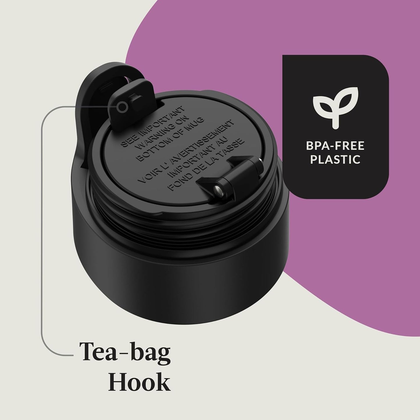 Contigo® AUTOSEAL® West Loop Vacuum-Insulated Stainless Steel Travel Mug with Easy-Clean Lid, 16 oz, 2-Pack, Crystal Pansy; Crystal Juniper