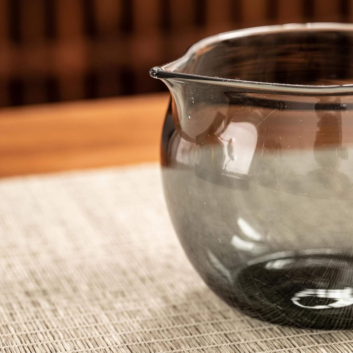 Glass Teapot Set with Infuser Semi Automatic Dragon Tea Set (Walnut teapot)