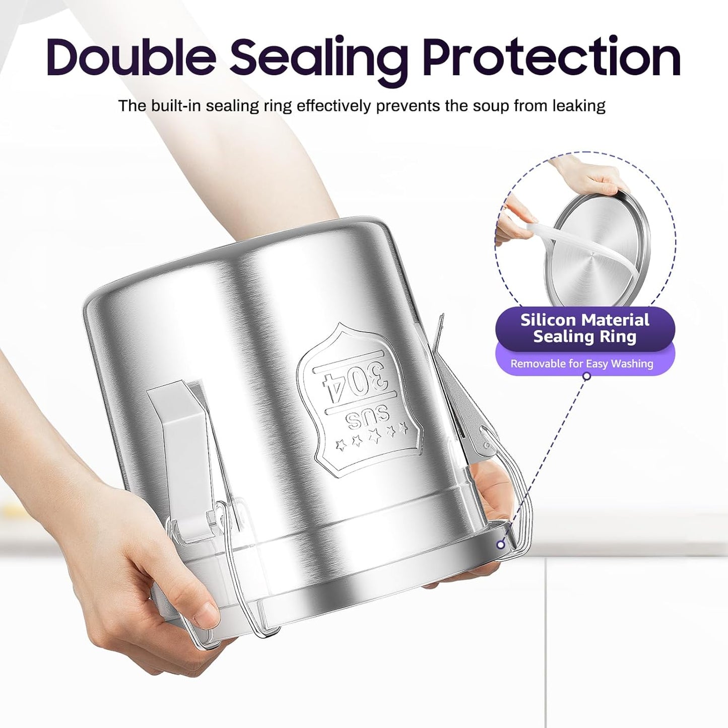 202 OZ Stainless Steel Canister Rice Cereal Grain Storage Containers with Lid Airtight Coffee Bean Storage Milk Flour Sugar Food Storage for Home Bar Restaurant (6L/202 OZ)