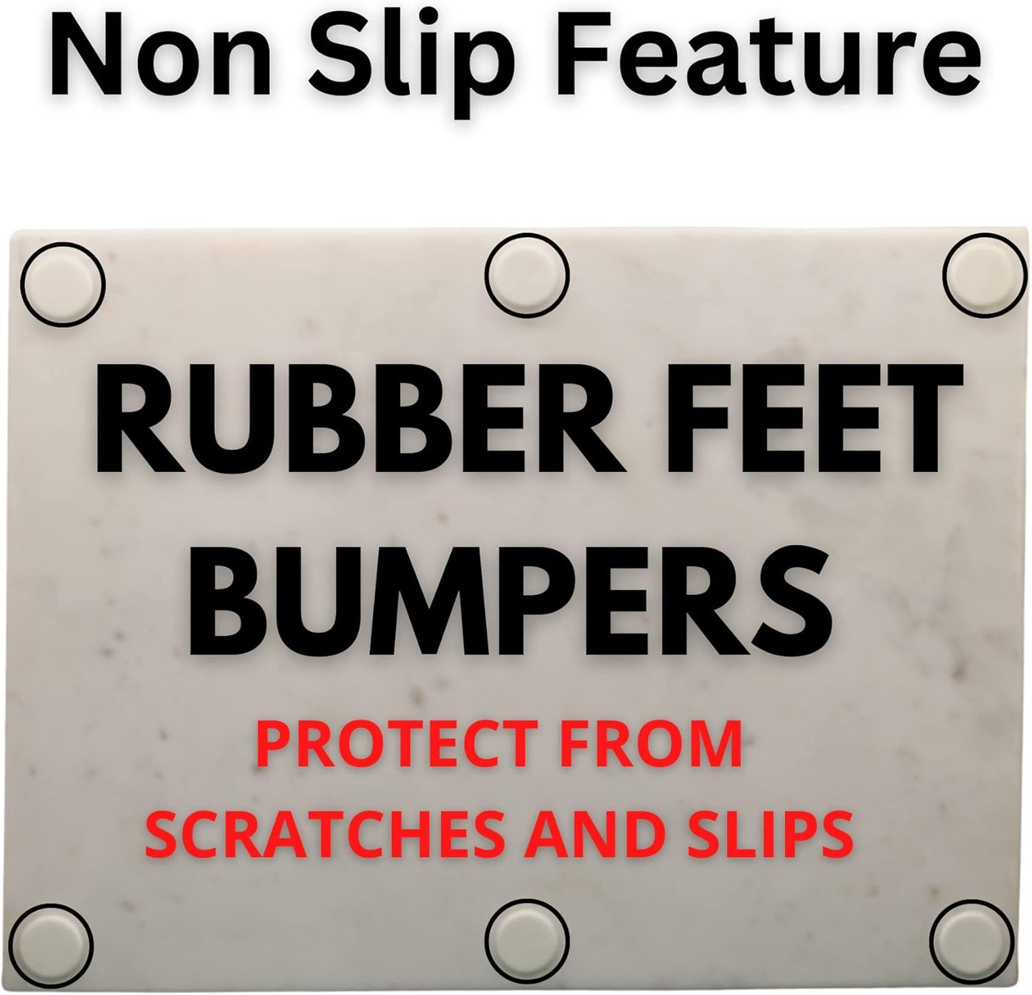 Marble Cheese and Pastry Board 16 x 12 Inch – Natural Carrara White Marble Cutting Board and Serving Tray for Dough, Bread, Pizza, Charcuterie – Heavy, Non-Slip, Gift-Ready.