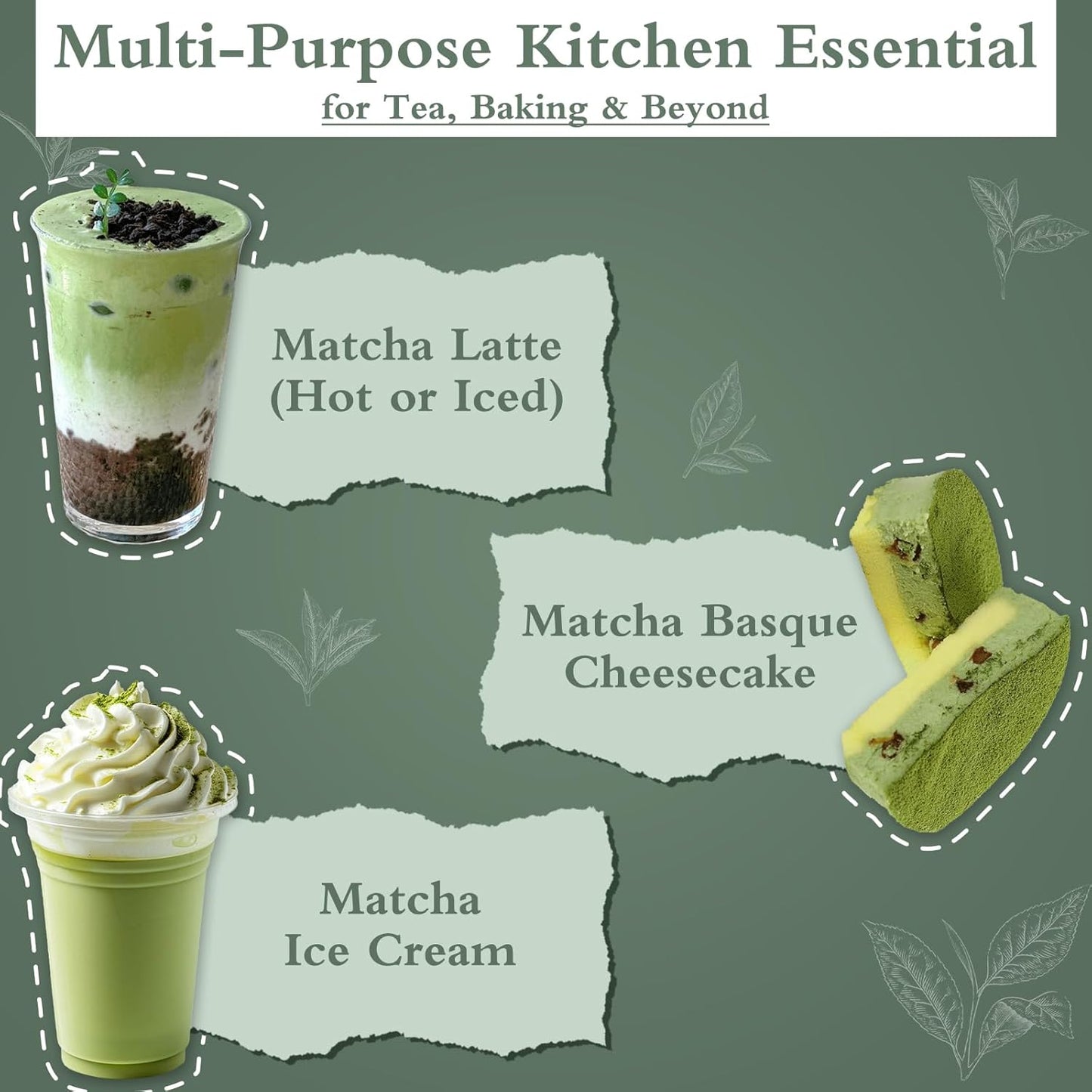 Matcha Whisk Set Matcha Whisk Matcha Set with Holder Bamboo Whisk Scoop Spoon Unique Gifts for Ceremony Gift Japanese Tea Tools for Tea Enthusiasts Green