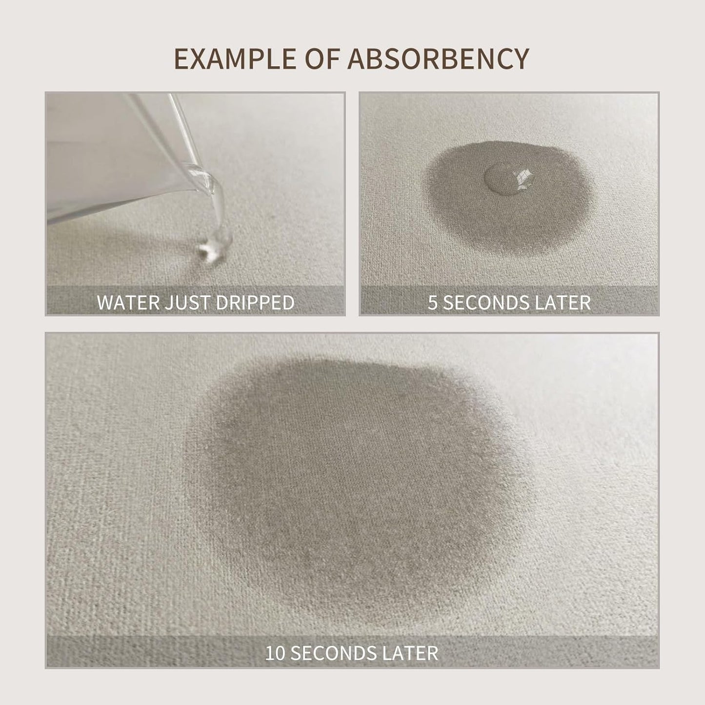 Dish Drying Mat, Absorbent Coffee Mat Rubber Backed, Soft Silicone Dish Drying Mat for Kitchen Counter or Sink for Kitchen Bathroom Coffee Bar (Birds and Flowers, 12 x 16 Inches)