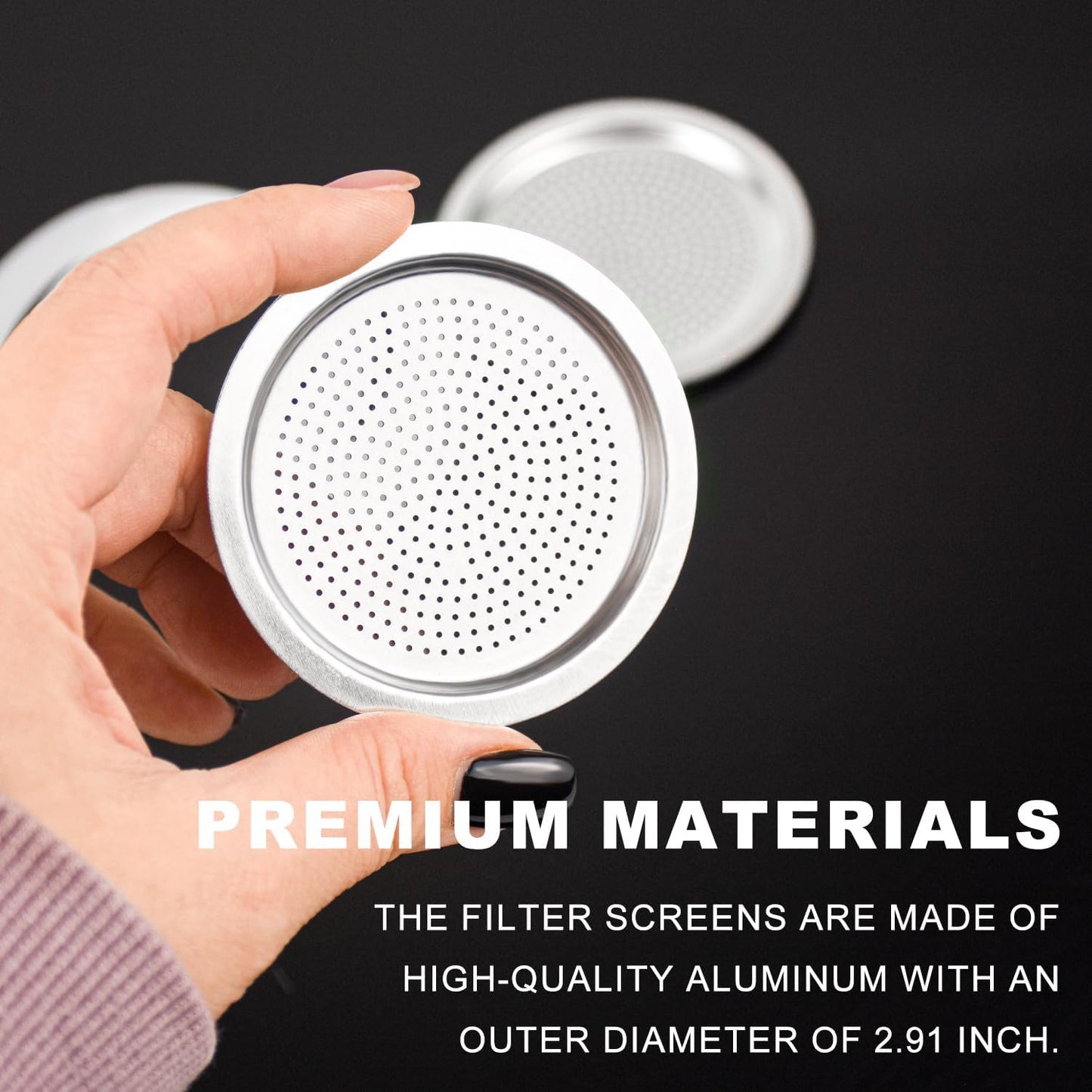 20PCS Silicone Gaskets Seal Ring with 4 PCS Stainless Steel Filter Basket Includes，Spare Food Grade Silicone Sealing Rings for Aluminium Stovetop Coffee Maker Pots -6Cup