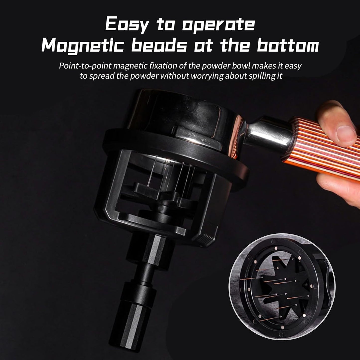 Irishom Adjustable WDT Tool Espresso Stirrer Distribution Tool 304 Stainless Steel Needles Coffee Distributor Detachable Coffee Powder Stirrer