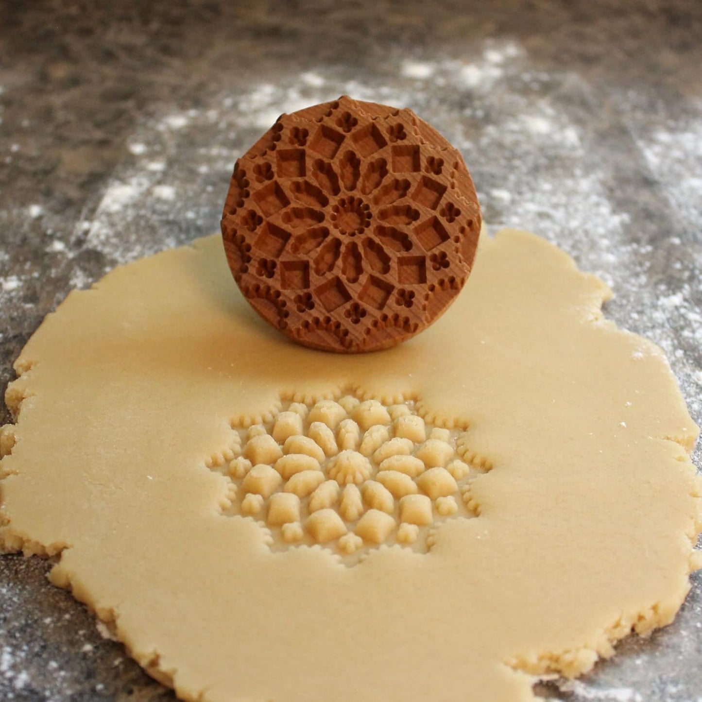 Wood Cookie Stamp, 2.5 Inch (Chartres Cathedral CS-056)