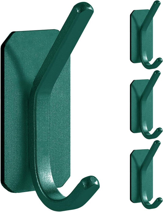 Paoli Heavy Duty Adhesive Wall Hooks (4, Emerald)