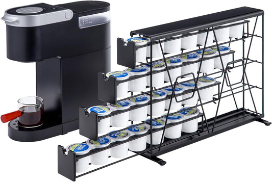 ZCDCP for K Cup Coffee Pod Holder, K Cup Holder Drawer Wall Mounted Coffee Pod Organiser (Holds 28 Coffee Pods)