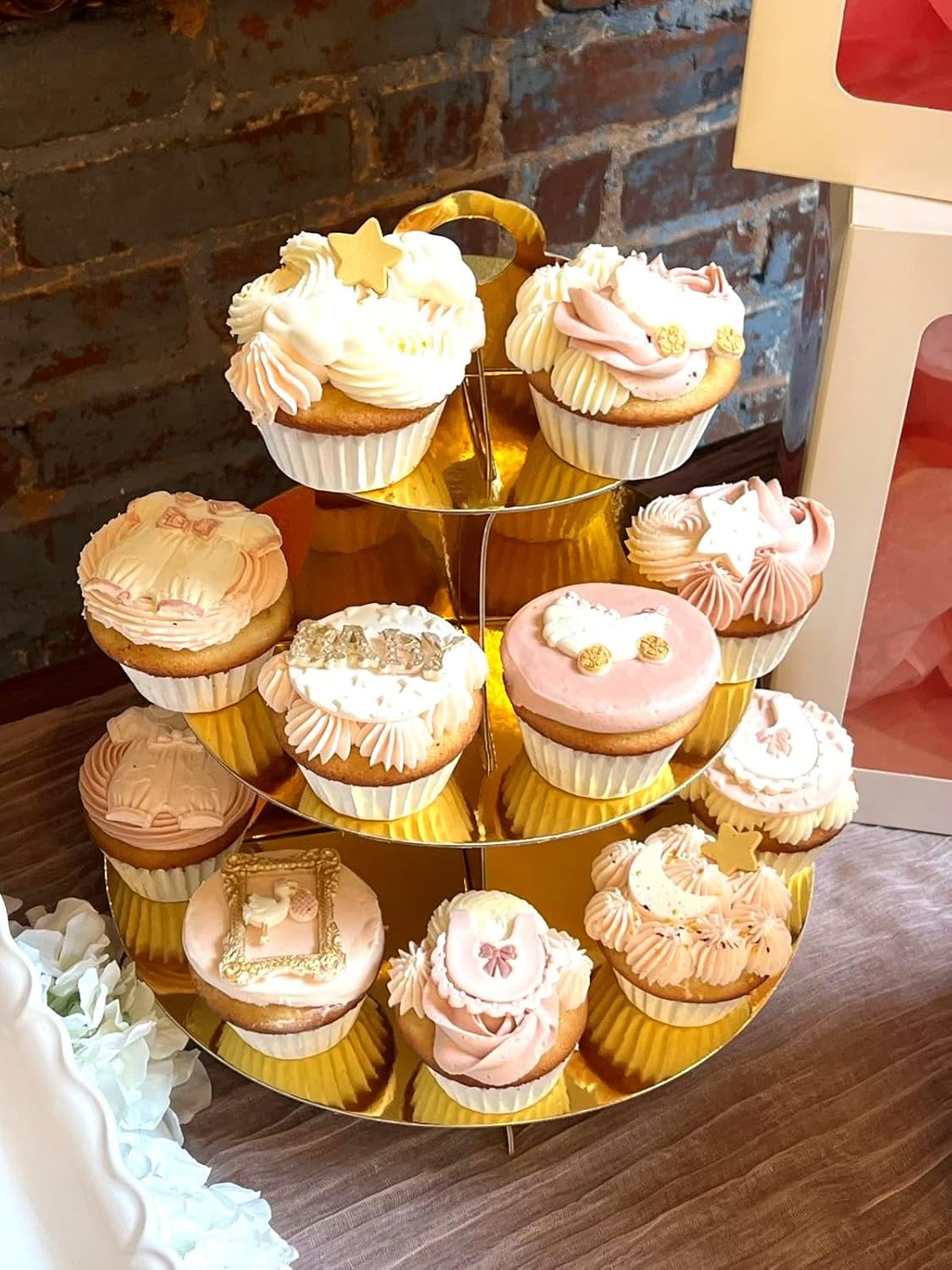 Gold Cupcake Stand, 3 Tier Cupcake Stand