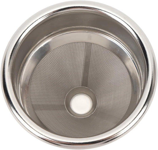 58mm High Extraction Filter Basket, Cone Shaped Precise Extraction Micro Sieve Filter Basket 304 Stainless Steel for Home, Coffee Shop Commercial Use