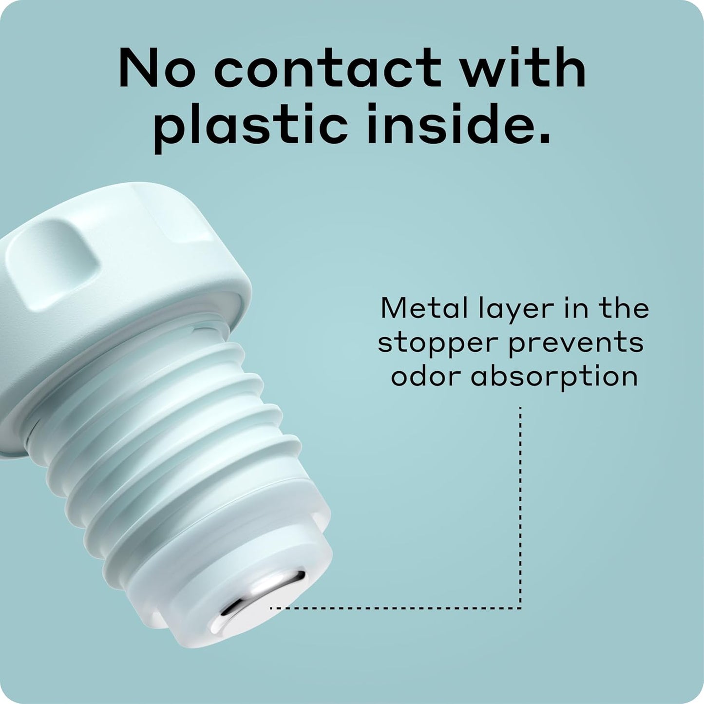 BOBBER 34 oz Stainless Steel Travel Thermos for Hot and Cold Drinks – Dishwasher Safe Metal Water Bottle with Cup Lid – Keeps Hot for 48 Hours – BPA-Free, Vacuum Insulated (Light Blue)