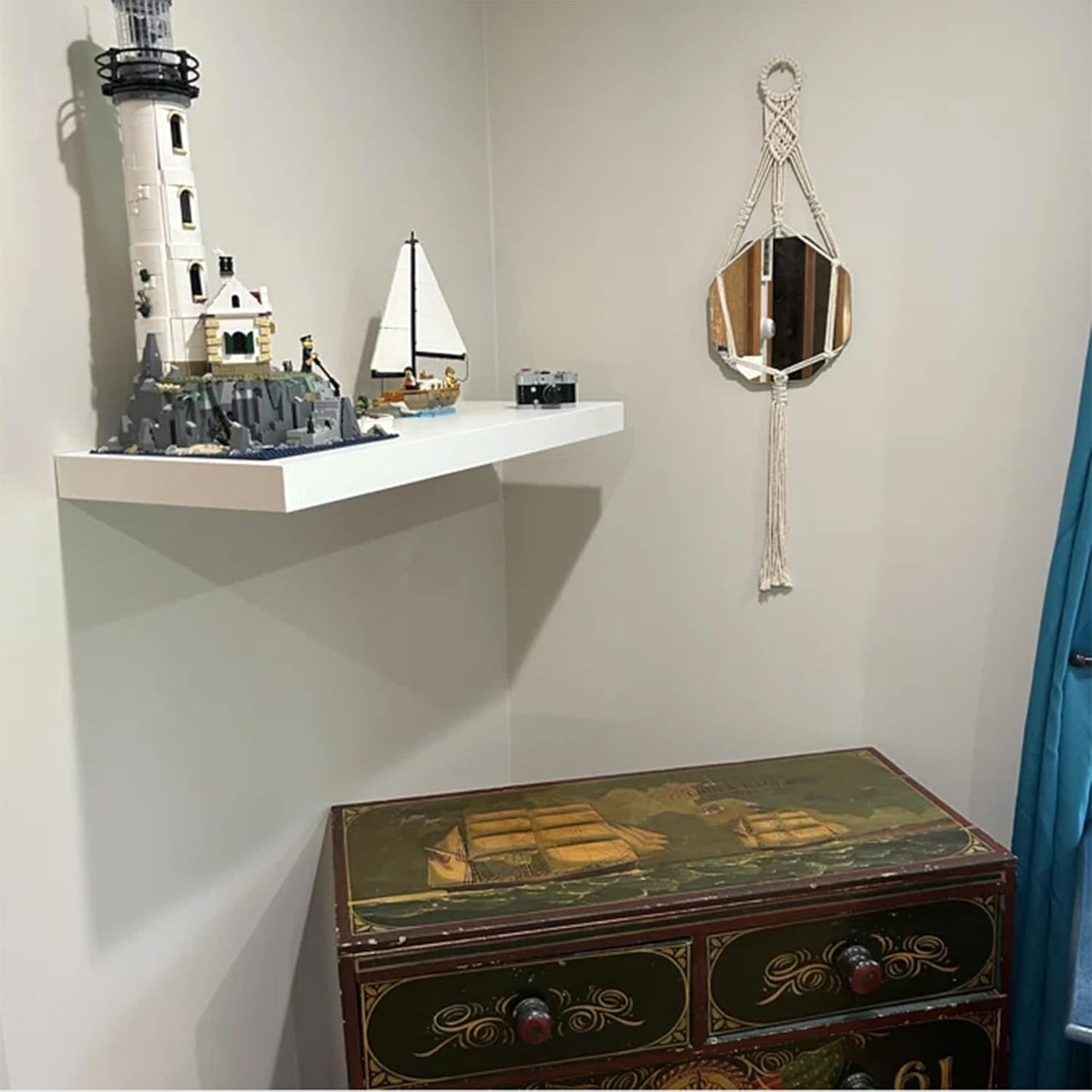 Floating Shelf, Set of 2 Wall Shelf, 30 in W x 12.75 in D x 2 in H Wooden Floating Wall Shelf with Invisible Brackets for Living Room/Bedroom/Bathroom/Kitchen Storage and Decor, White