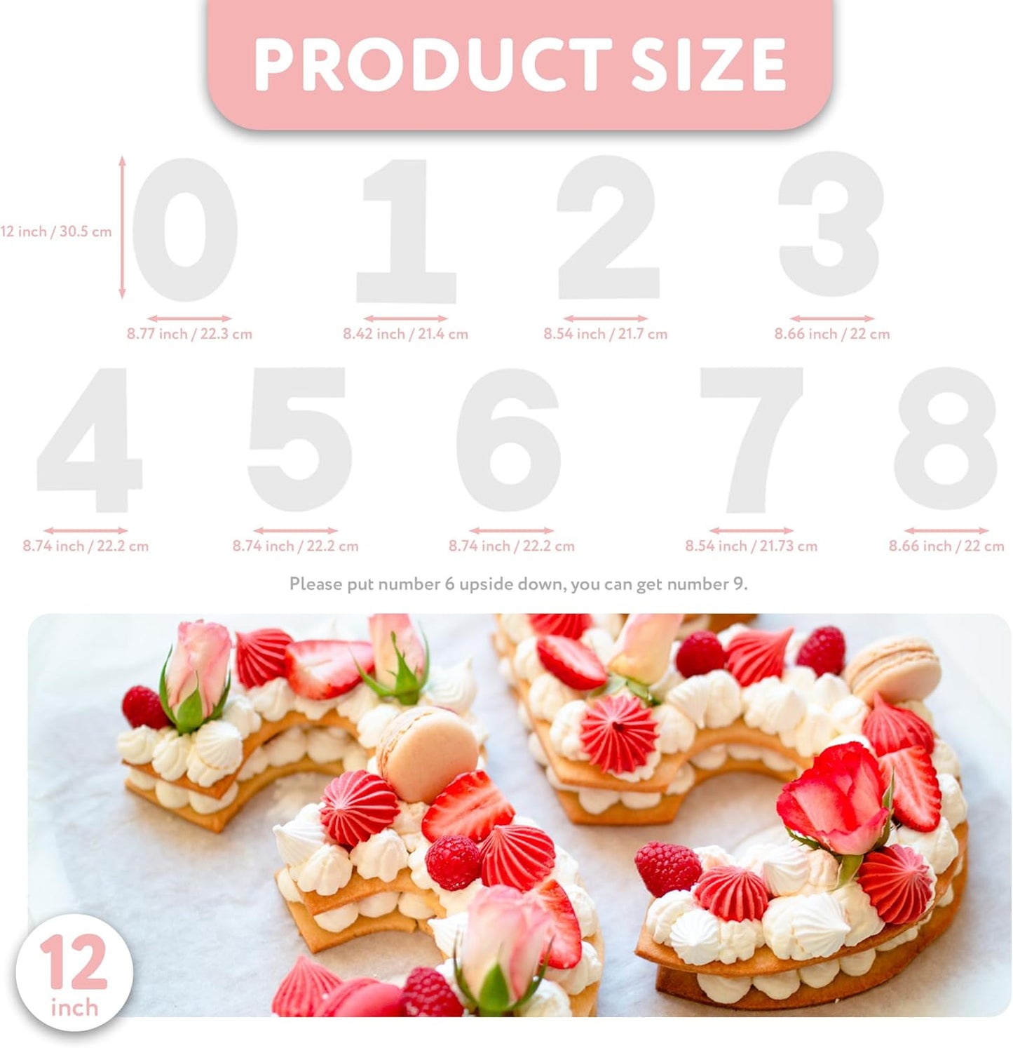 Cake Stencils (10 inch Numbers + 50bags)