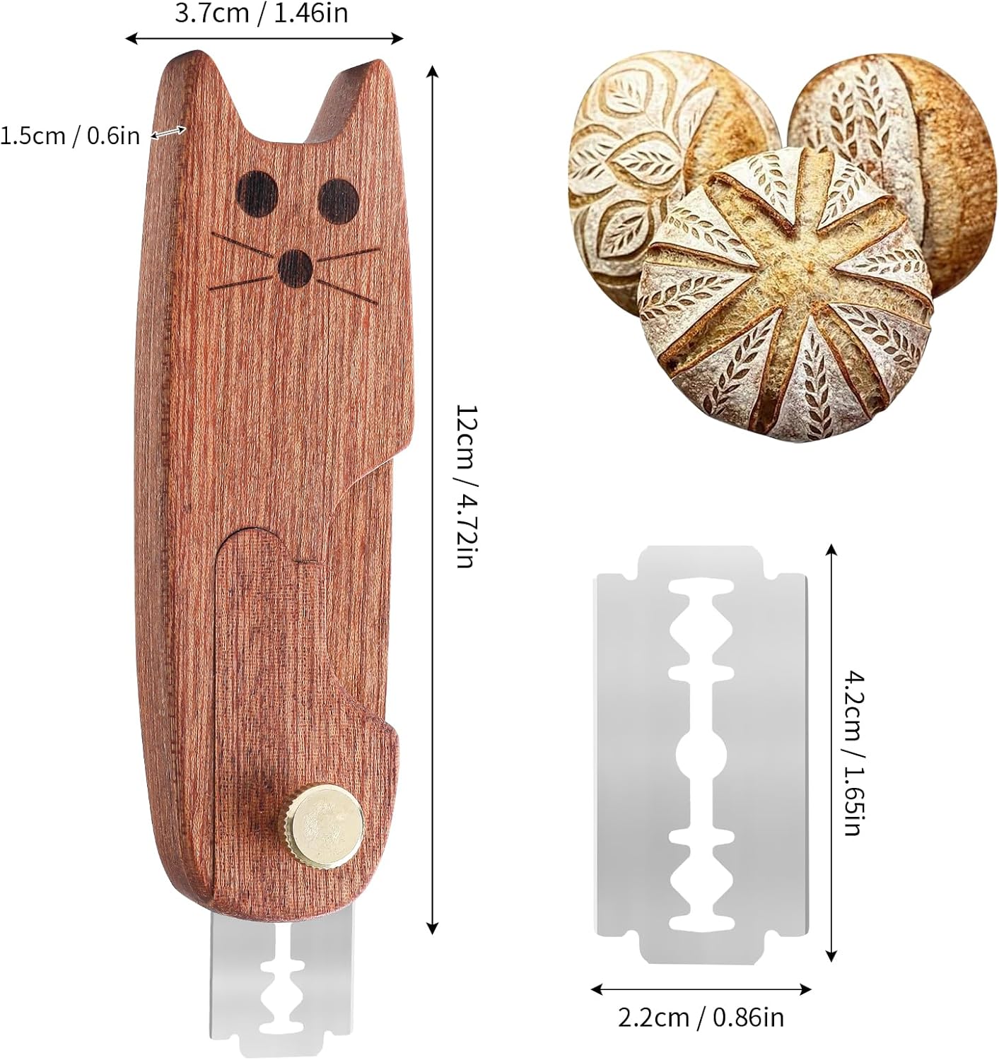 Bread Lame Sourdough Scoring Tools,Bread Scorer Tool for Homemade Bread,Dough Scoring Knife,Bread Razor Tool with 10 Razor Blades