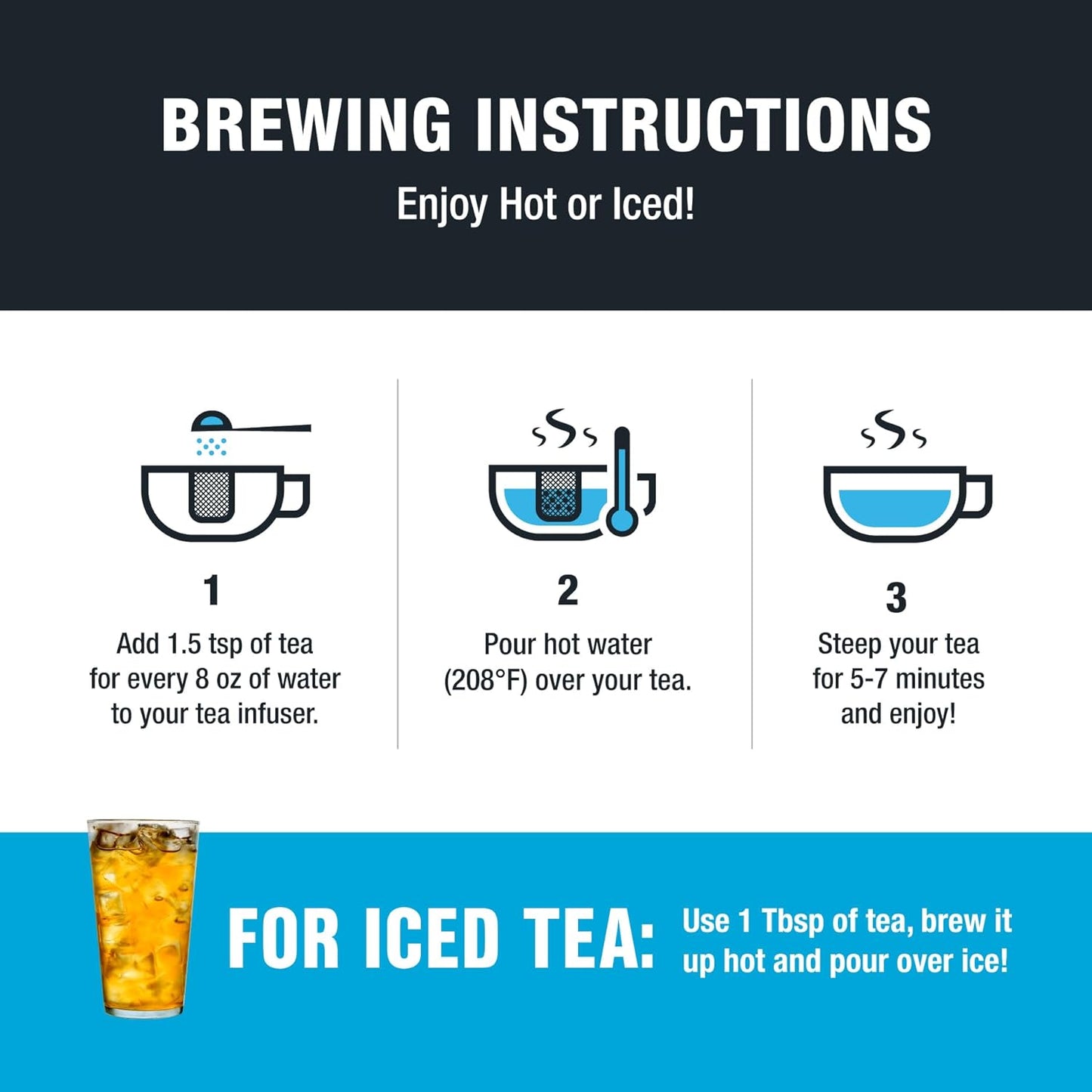 Tiesta Tea - Ginger Citrus Herbal Loose Leaf Tea, Lemon Ginger with Mint and Chamomile, Caffeine-Free, Hot or Iced, Refillable Tin, Makes Up to 50 Cups, 3 Ounce