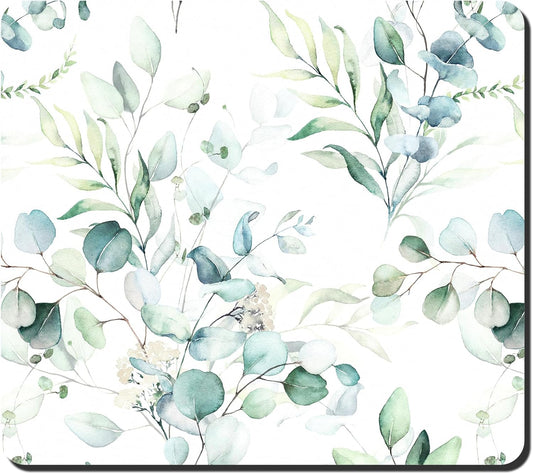 Rnivvi Dish Drying Mat for Kitchen Counter, 16 x 18" Cute Boho Theme Absorbent Heat Resistant Drying Pad with Non-slip Rubber, Coffee Bar Mats for Dish Rack Kitchen Decor Accessories, Leaves