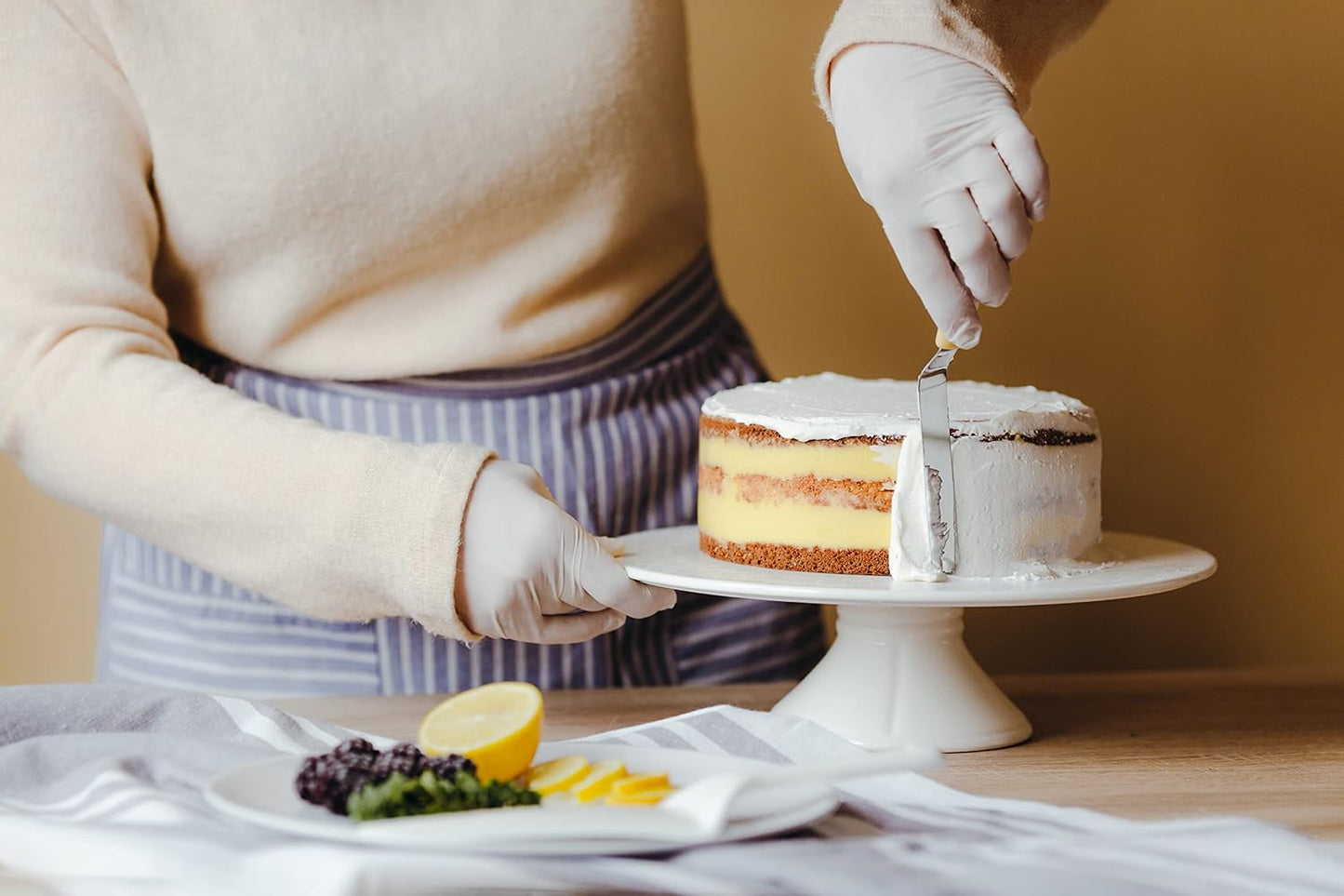 Professional Cake Decorating Tools - Large Stainless Steel 8" Icing Spatula - Offset Baking Icing Spatula with Wood Handle (8 inch)