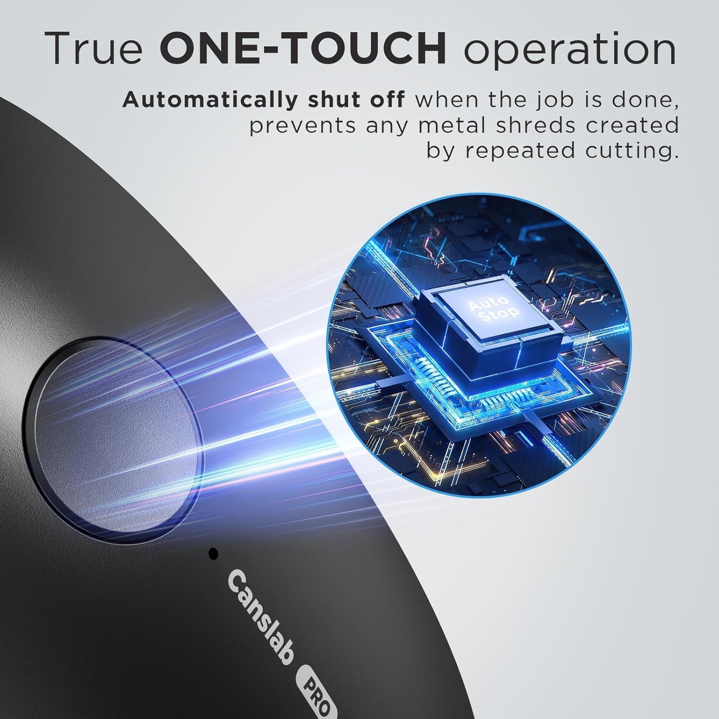 Ultrablade PRO - USB Rechargeable Electric Can Opener for Kitchen for Seniors with Arthritis- Auto Stop One touch Automatic Can Opener, Smooth Edge, Small Size Can Opener, Purple