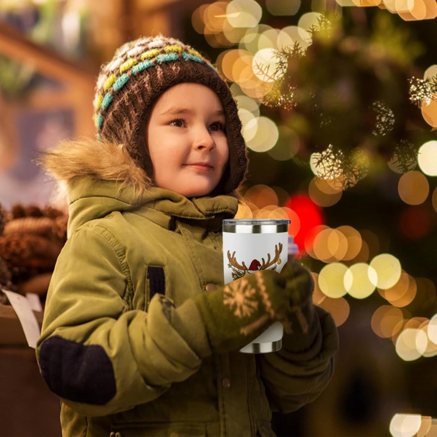 StarSpeed 20oz Christmas Tumbler Bulk with Lid and Straw, Stainless Steel Double Wall Vacuum Insulated Travel Mug, Powder Coated Coffee Cups for Hot and Cold Drinks,Funny Christmas Gifts for Women Men