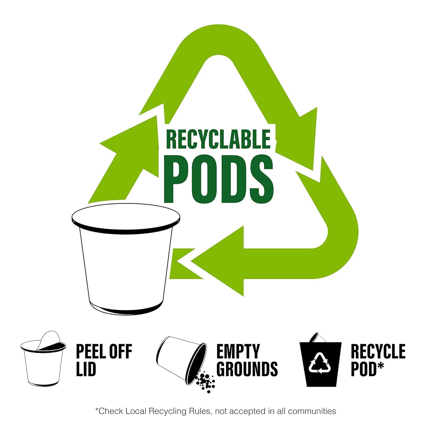 Crave Beverages Flavored Coffee Pods Compatible with Keurig K-Cup Brewers, Blueberry Vanilla, 100 Count