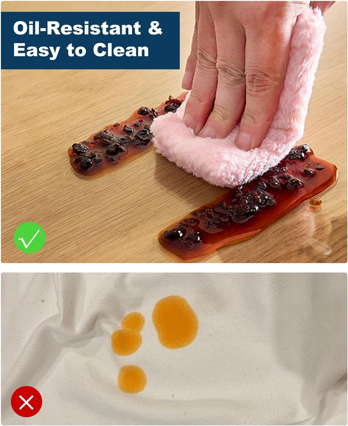 24" x 48" Crystal Clear Plastic Table Cover Protector, Spill Resistant Soft PVC Desk Pad Mat, 1.5mm Thick Rectangle Vinyl Table Top Protector for Dresser, Office, Dining Room Table