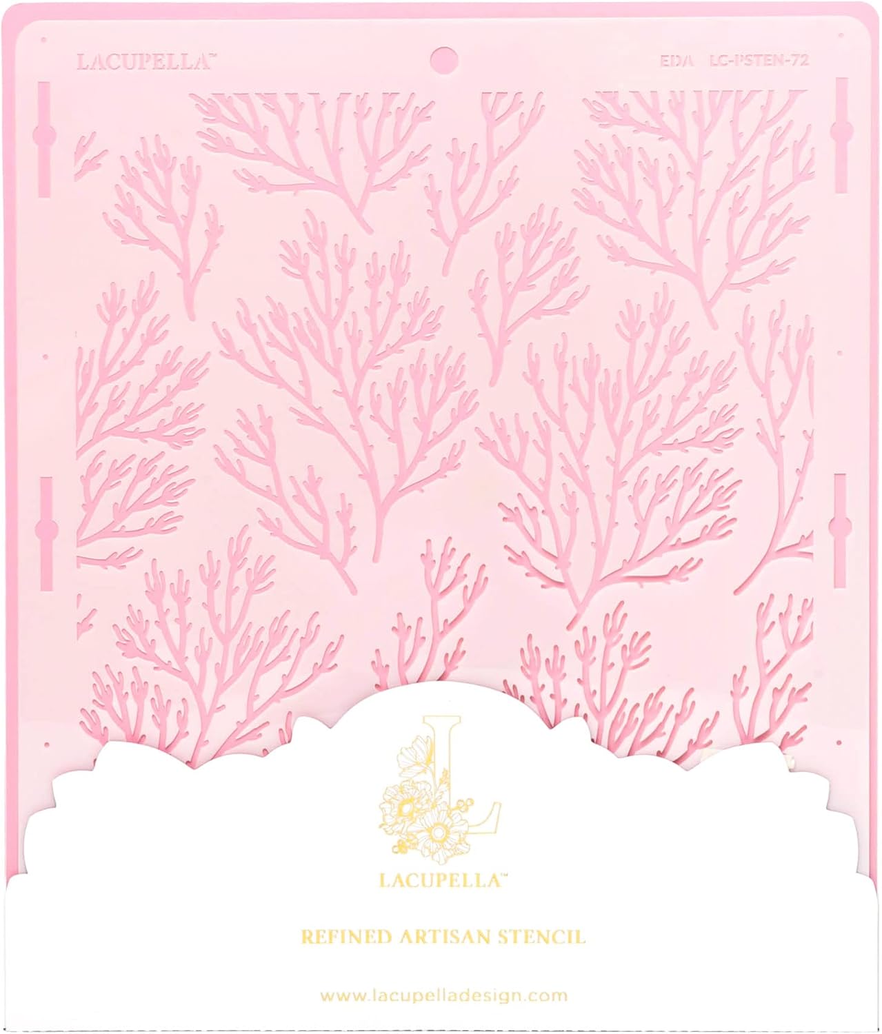 Cake Decorating Stencil for Tall Buttercream Cake, Royal Icing, Ganache, Paint, Airbrush (EDA)