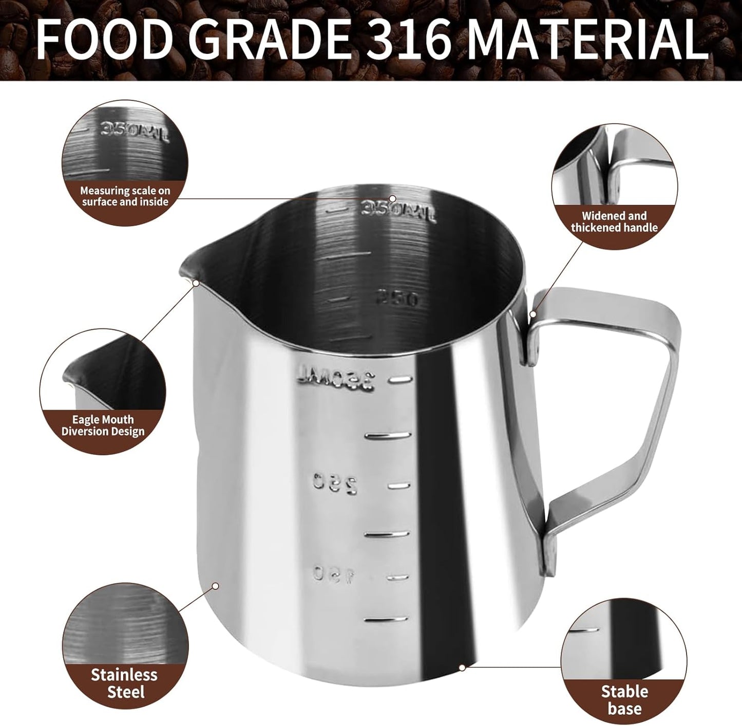 Gmnuiy51mm Coffee Tamper Set 23 PCS, Espresso Accessories Kit Barista Kit,316stainlesss Tamper & WDT Tool,316stainlesss Frothing Pitcher, Stirrer, Tamper Mat, Latte Art Pen Coffee puck screen