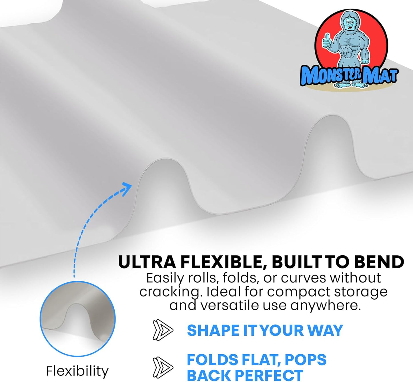 Extra Large Silicone Craft Mat 48x24 Inch – Heat Resistant Table Protector, Non-Slip Surface for Painting, DIY, Clay, Bakin, Easy Clean, Rolls Up – Use as Floor or Cutting Mat by MonsterMat