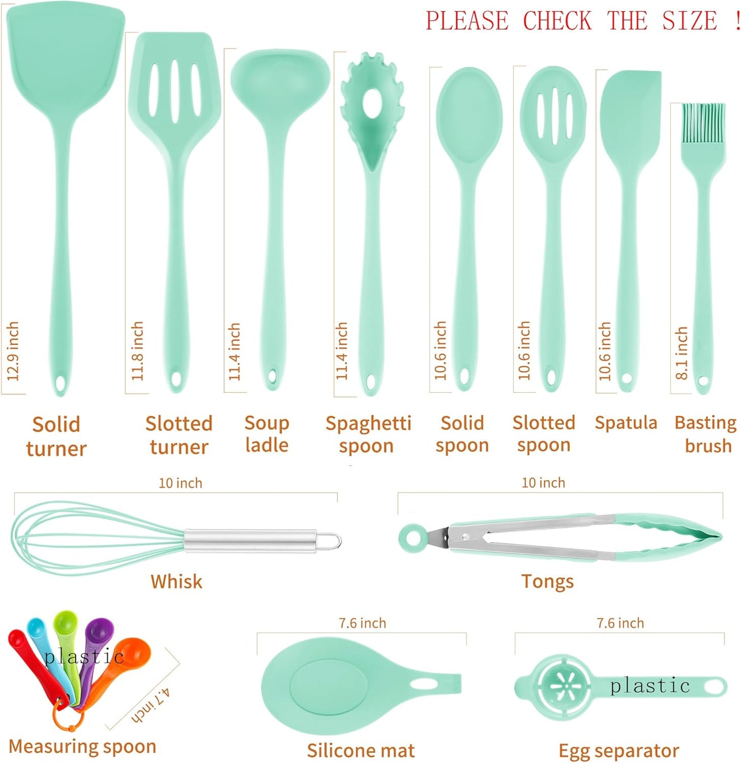 18 Pcs Cooking Utensils Set, Kitchen Utensils Set with Utensil Holder, 446°F Heat Resistant Silicone Spatula Set, Kitchen Gadgets Tools Set for Nonstick Cookware BPA FREE