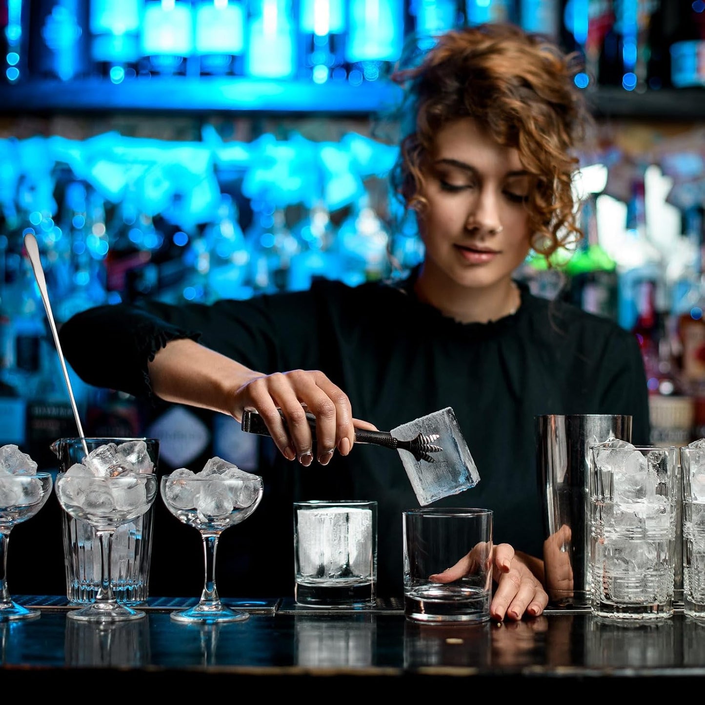 Patelai 8 Pieces Stainless Steel Coffee Stirring Spoons 12.4 Inch Reusable Coffee Stirrers Long Handle Bar Cocktail Salt Spoons Tiny Swizzle Sticks for Bar Cocktails