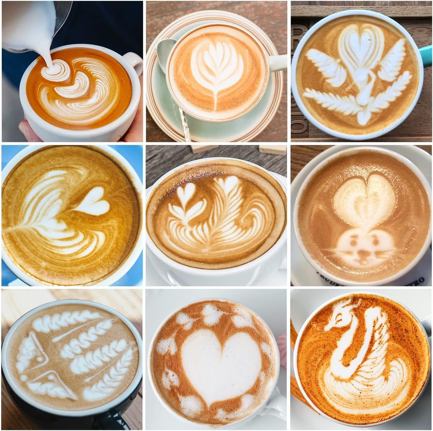 Espresso Milk Frothing Pitcher, 20OZ/600ML Stainless Steel Milk Frother Cup with Decorating Art Pen for Espresso Machine