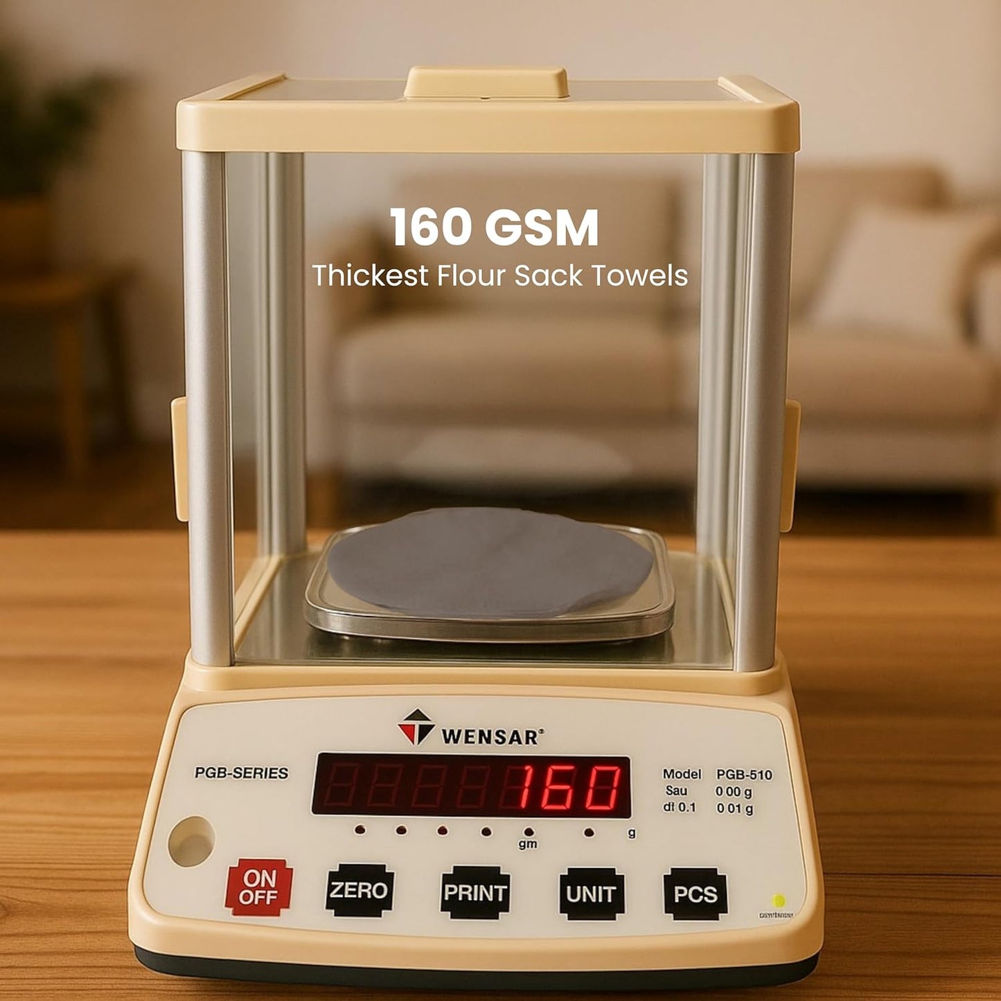 LITO LINEN AND TOWEL Flour Sack Towels Charcoal (Charcoal, 18"x28"-Pack of 6)