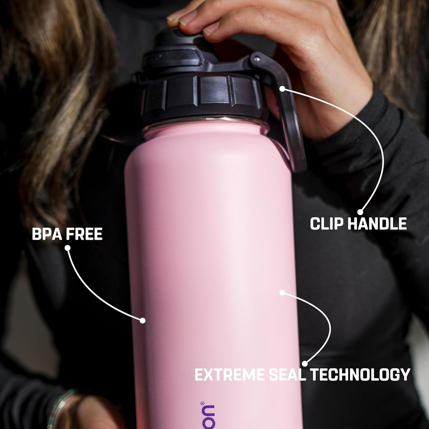 Vessence Tea Infuser Bottle - 24 Oz Insulated Loose Leaf & Fruit Infuser Bottle | Leak Proof with FlowSip Lid