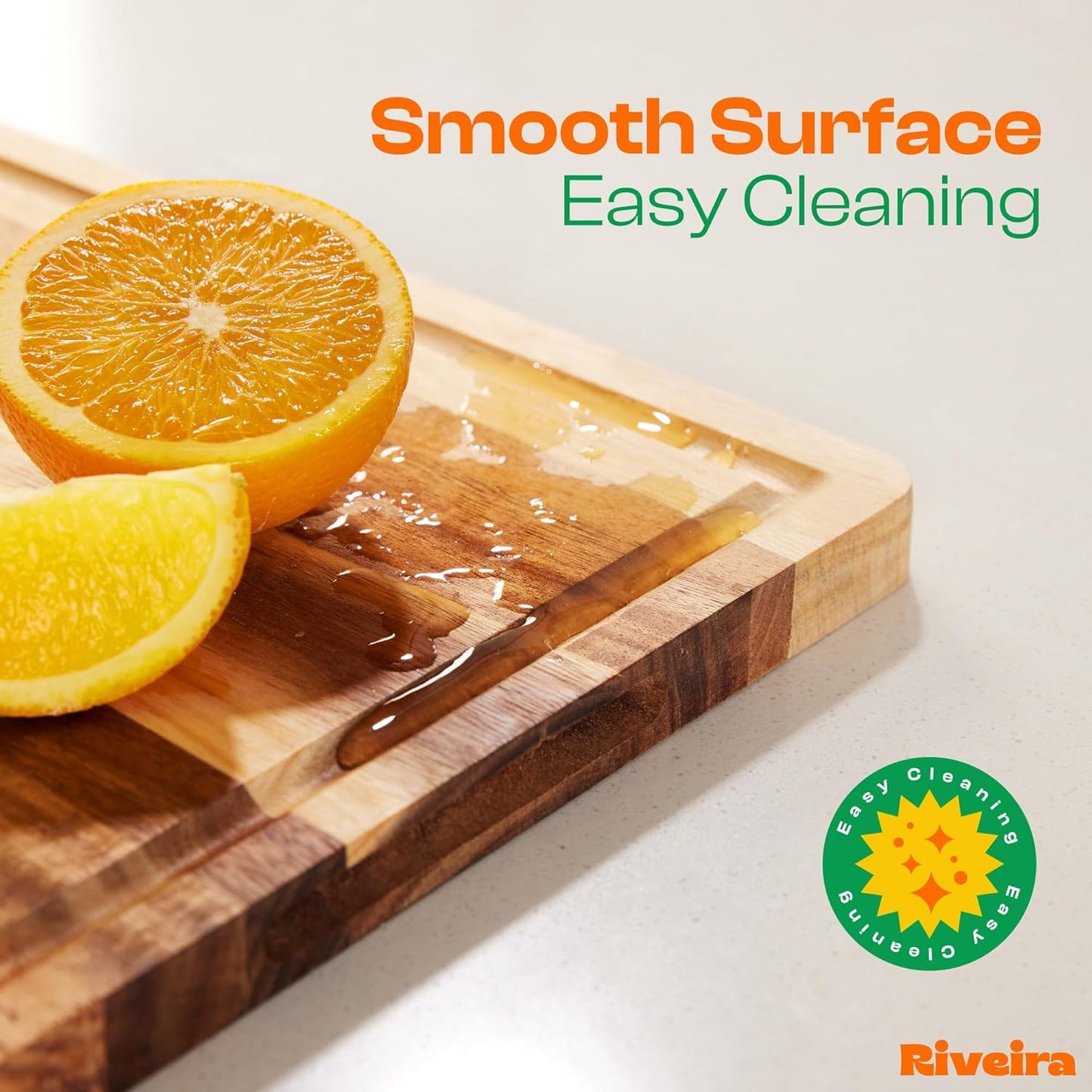 Riveira Acacia Wood Cutting Board – Gourmet Acacia Grandeur: 20 x 30 Wooden Cutting Board – Natural Wooden Cutting Boards For Kitchen Decorative – Innovative Juice Grooves Acacia Wooden Chopping Board